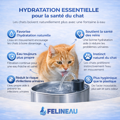 Felineau Vital Suisse™ - Technologie d’Hydratation Avancée